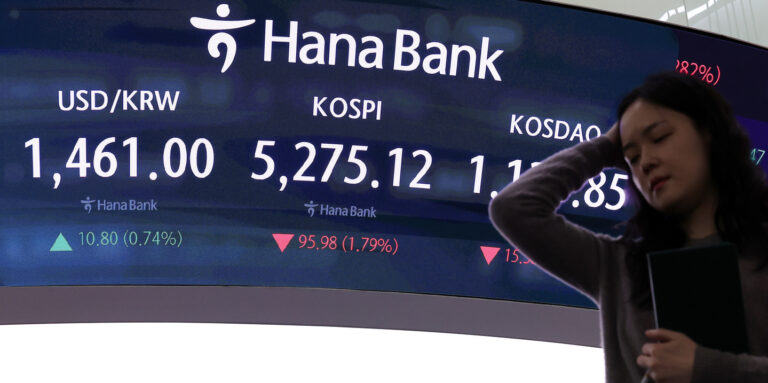 미국 기술주 급락으로 코스피 하락 개장