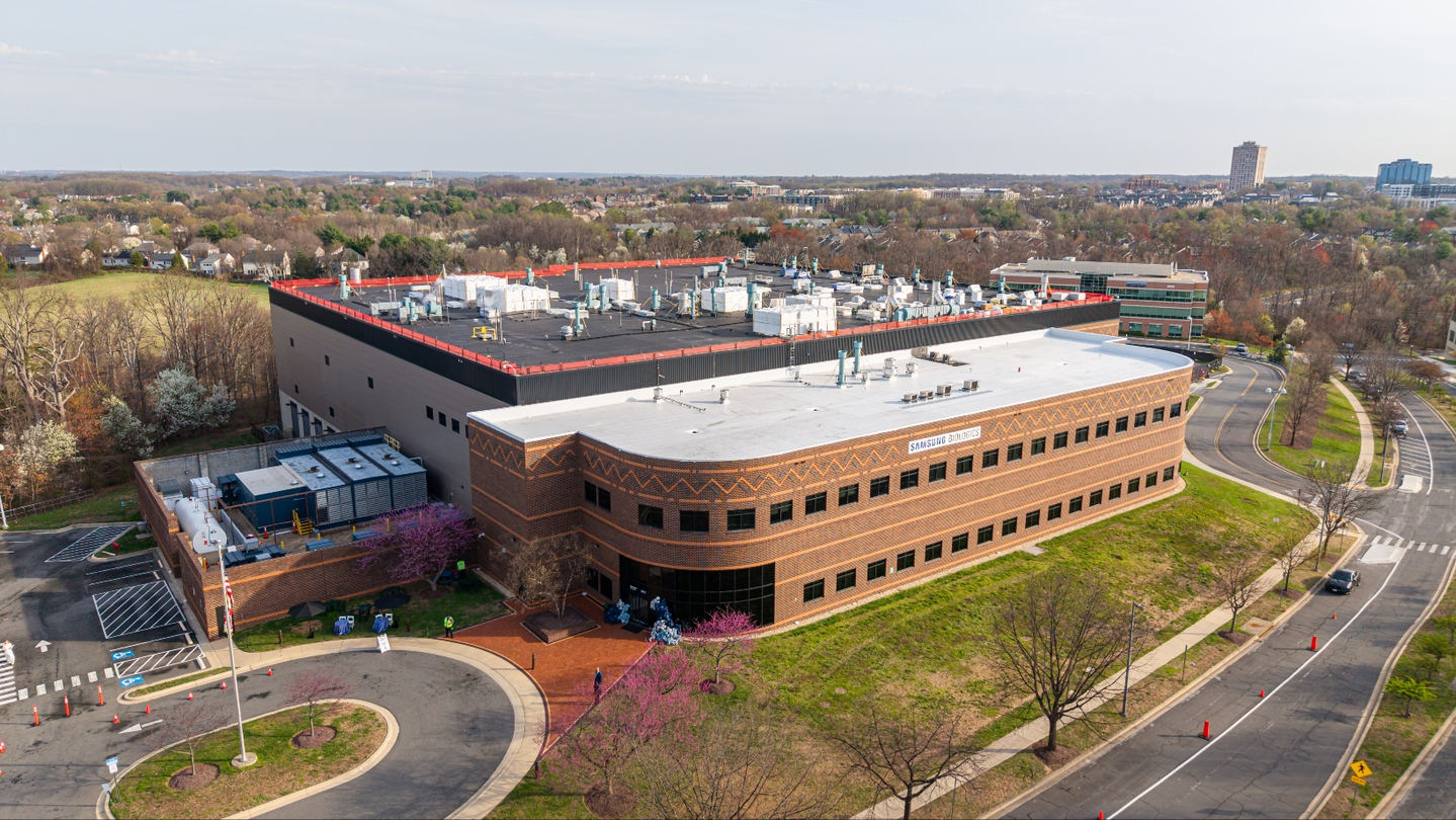 A biopharmaceutical production facility in Rockville, Maryland [SAMSUNG BIOLOGICS]