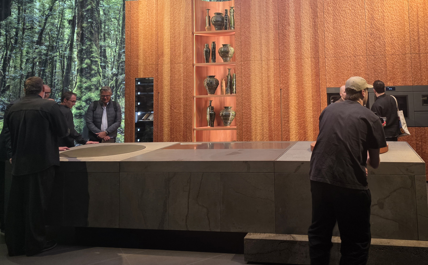 New Zealand appliance brand Fisher & Paykel Appliances showcased built-in appliances made of solid wood at the Milan Design Week 2026 on April 21. [KIM SU-MIN] 
